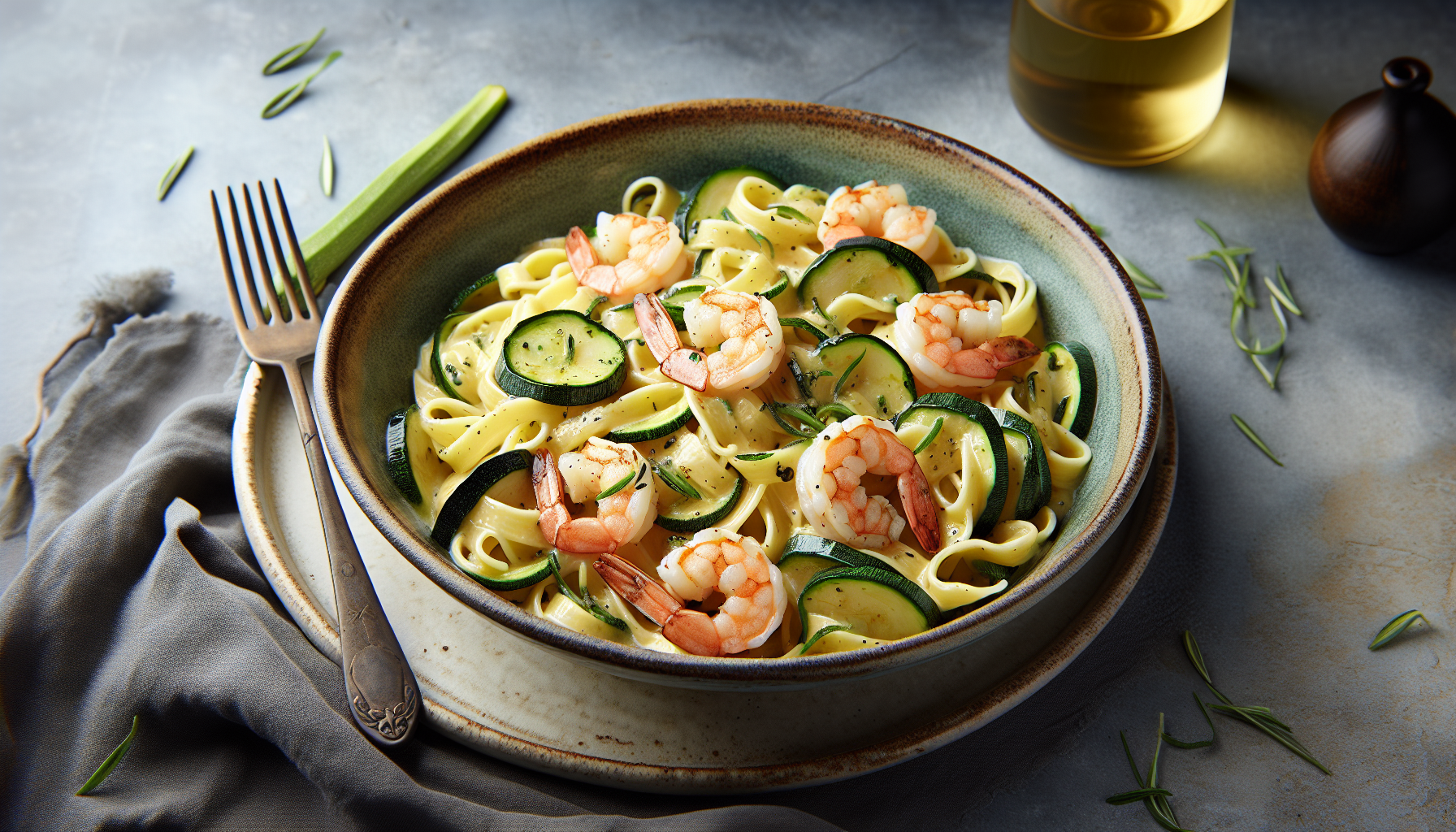 pasta zucchine gamberetti ricetta